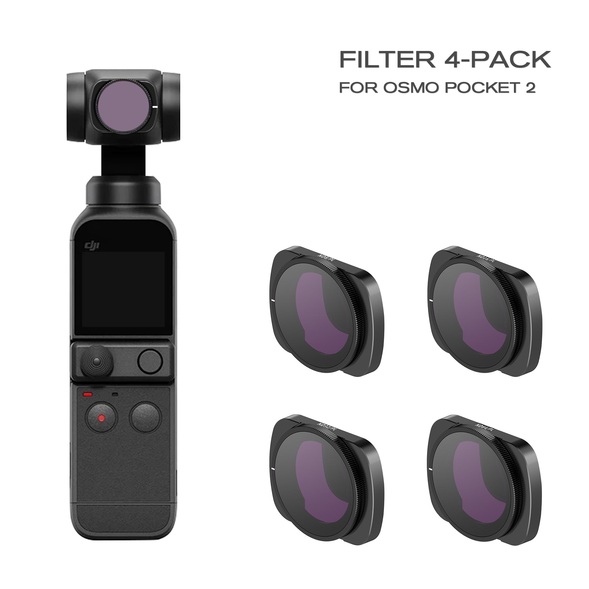 DJI Pocket 2 ND Filters -ND8/PL ND16/PL ND32/PL ND64/PL Filters