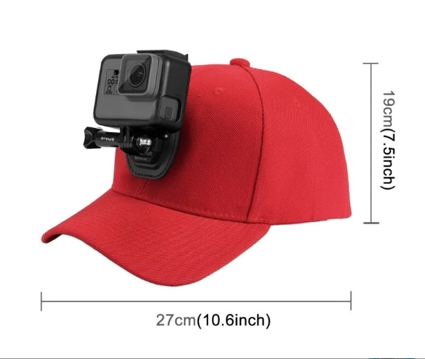 DJI Action / GOPRO Baseball Hat With Quick Release Buckle Mount Compatible