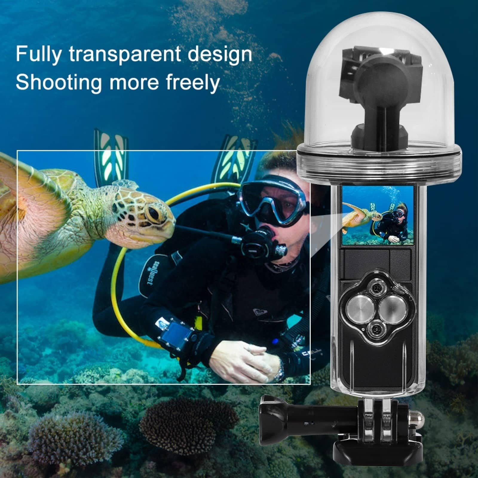 DJI Osmo Pocket 60m / 196.8ft Waterproof Case Underwater Housing