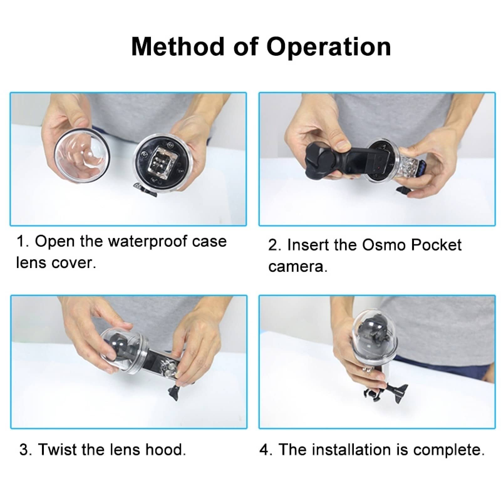 DJI Osmo Pocket 60m / 196.8ft Waterproof Case Underwater Housing