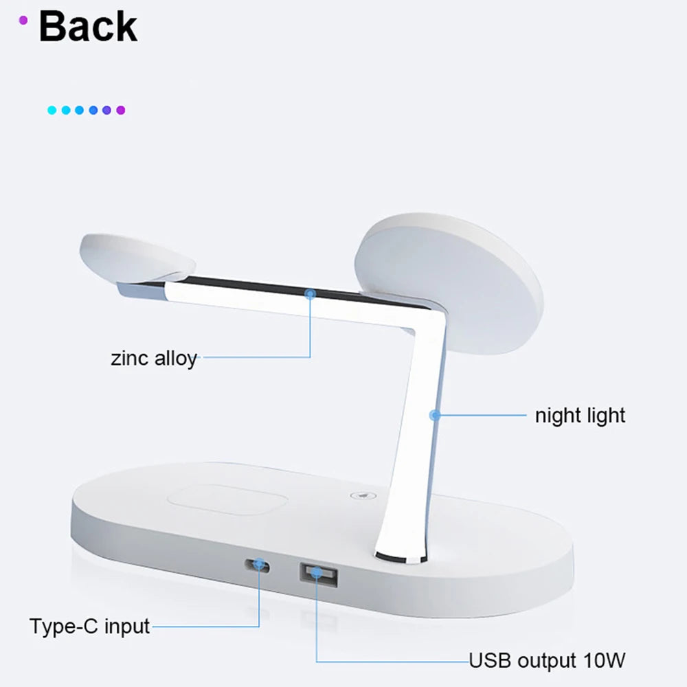 3 in 1 Wireless Charger For iPhone / QI Fast Charging Station For watch & airpods