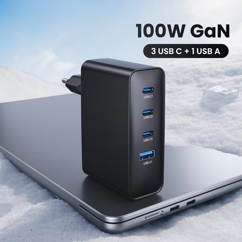 100W GaN Charger /4 IN 1 PD QC Quick Charge for IPhone 16