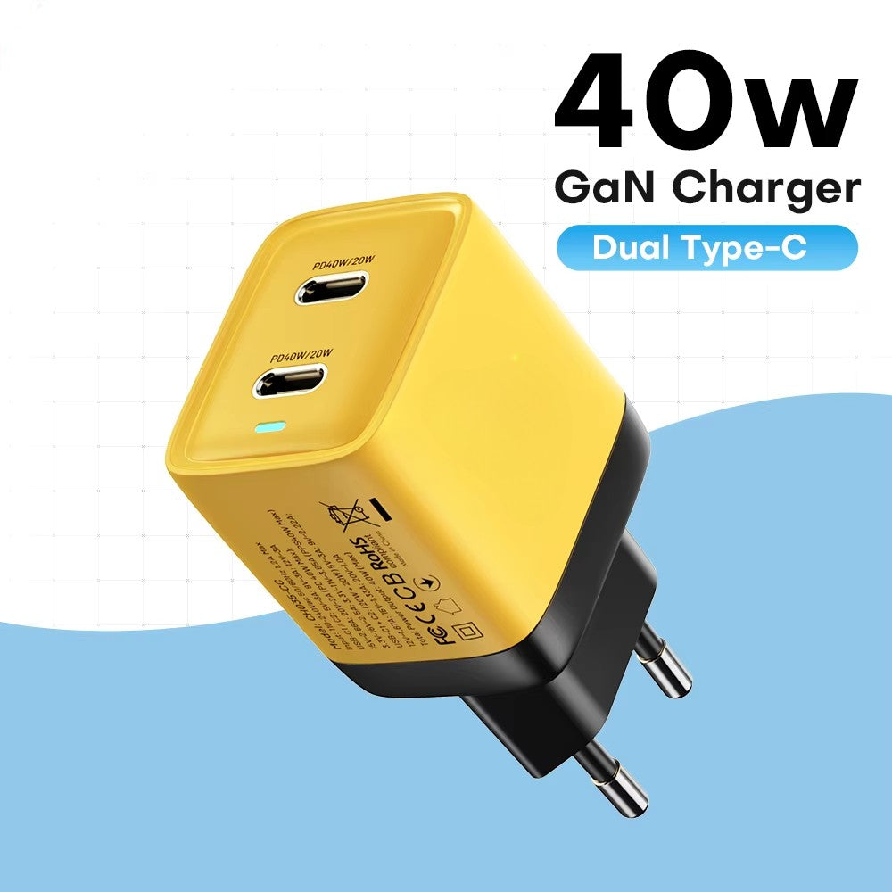 40W GaN Charger / Portable 20W Type C Chargers Support /PD Quick Charging For iPhone