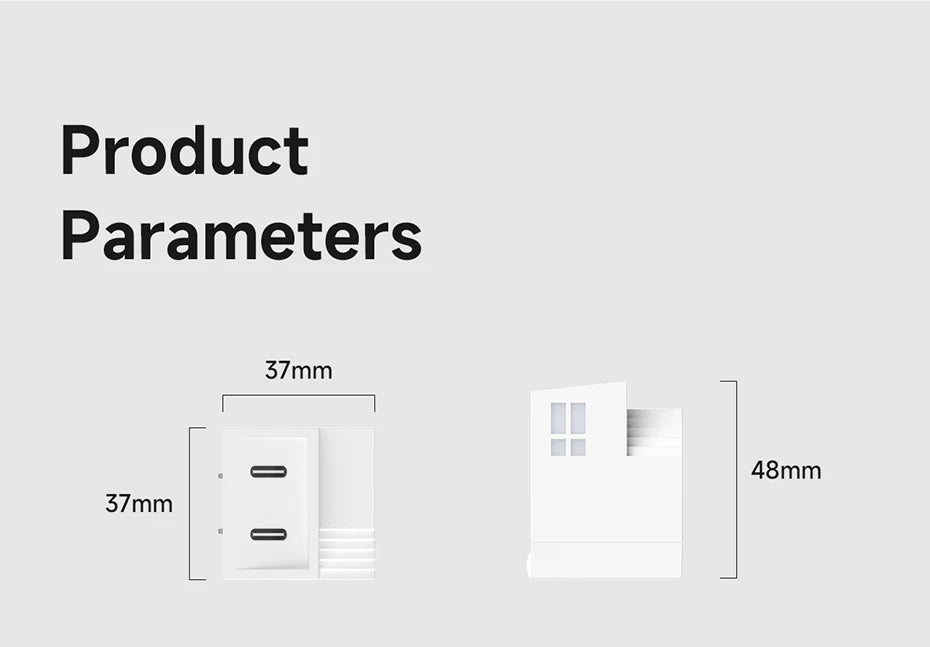 45W GaN Charger/ PD PPS Fast Charger /Mini House Travel Dual Ports Charger for iPhone