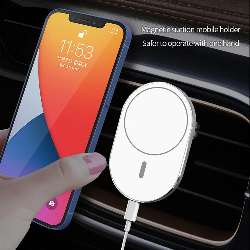 Magnetic Car Holder for iPhone / iphone Qi Wireless Chargers Holder Accessories