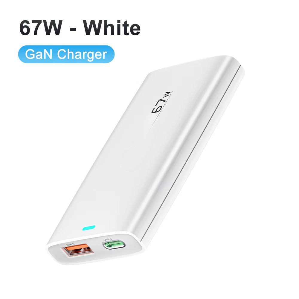 67W GaN Charger /Ultra Thin Quick Charge/ QC3.0 PD PPS Foldable USB Type C Fast Charger For iphone 16