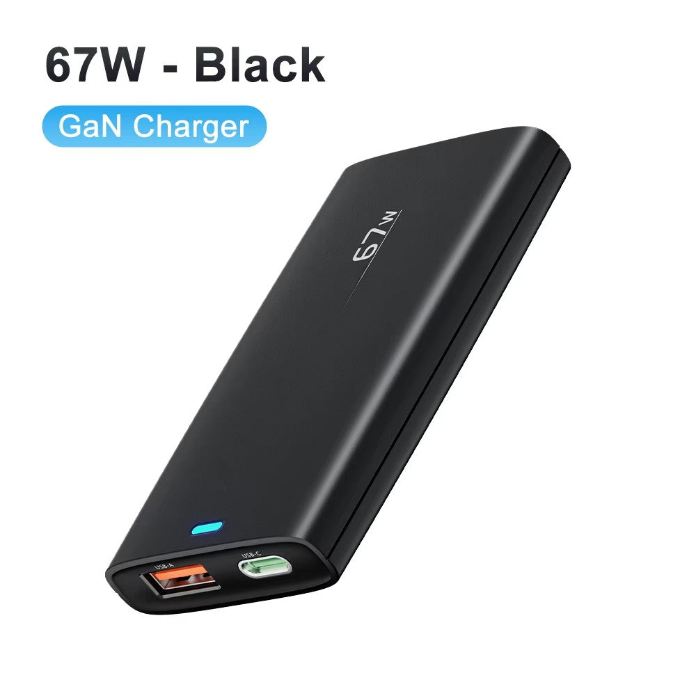 67W GaN Charger /Ultra Thin Quick Charge/ QC3.0 PD PPS Foldable USB Type C Fast Charger For iphone 16