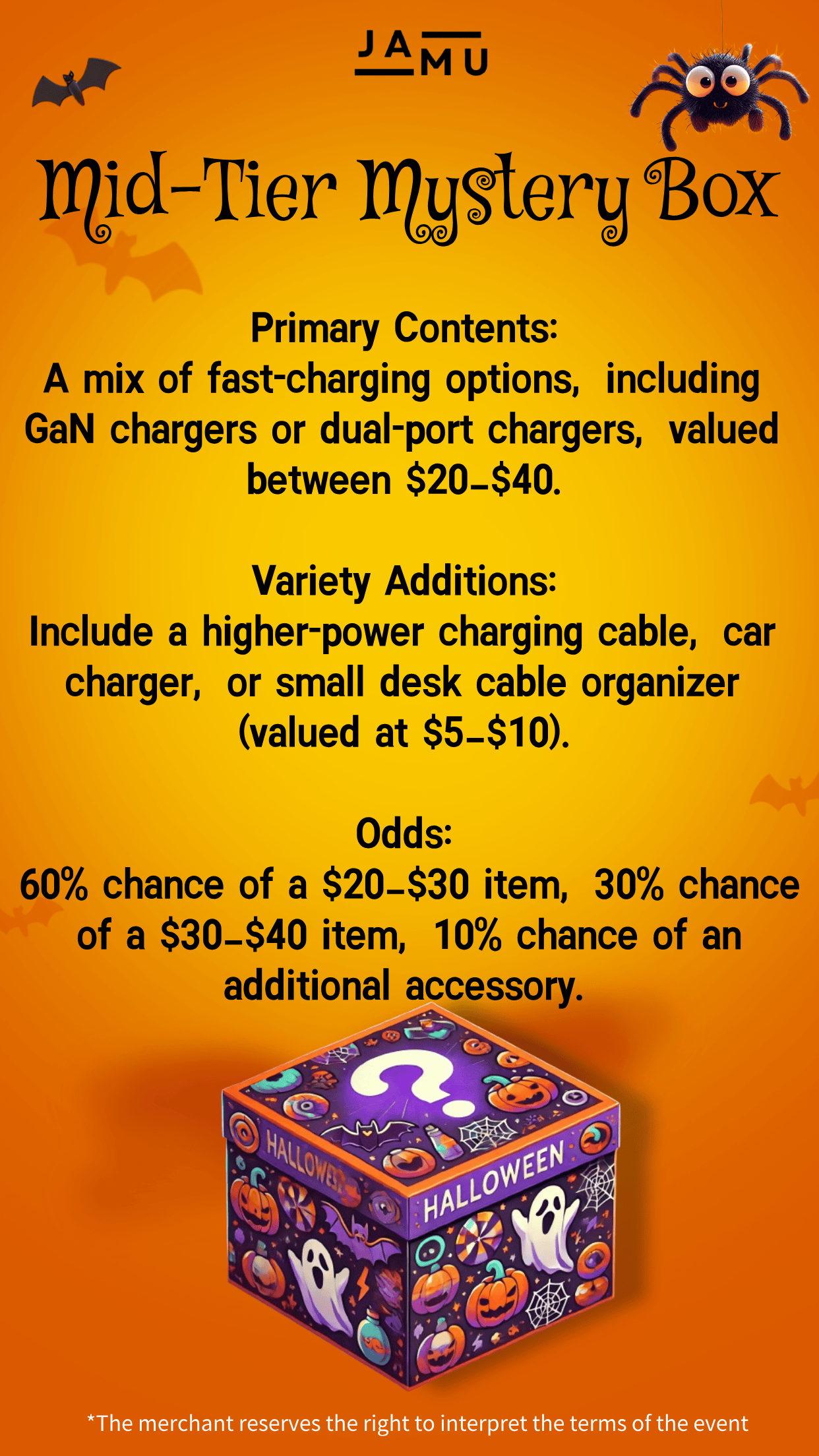 Halloween Mystery Charger Blind Boxes | Basic, Mid-Tier, Premium – Limited Edition Surprise Chargers/ /GanCharger/charger